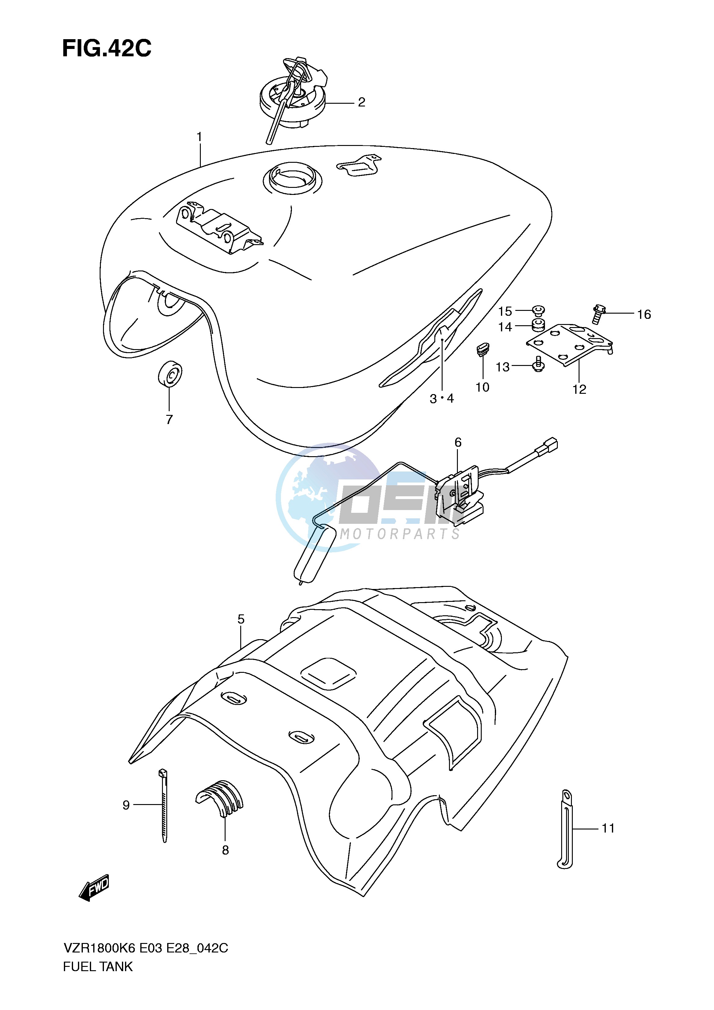 FUEL TANK (VZR1800K9 NK9)