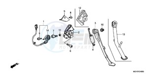 VFR800XB Crossrunner E drawing STAND