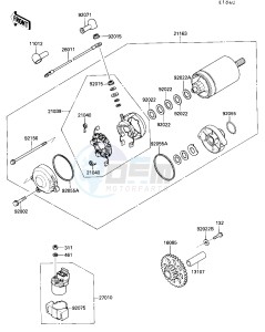 ZX 1000 B [NINJA ZX-10] (B3) [NINJA ZX-10] drawing STARTER MOTOR