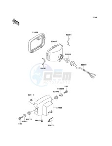 KLF300 KLF300B6F EU GB drawing Headlight(s)