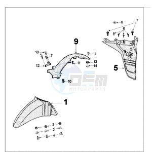 TWEET 50 X drawing FENDERS