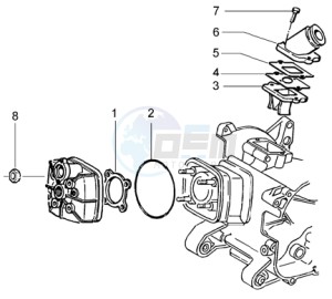 NRG 50 Pure jet drawing Cylinder head - Induction pipe