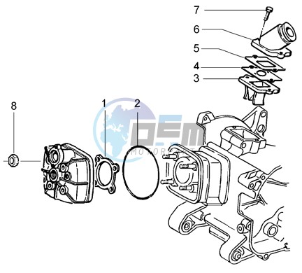 Cylinder head - Induction pipe