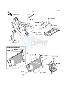 ER-6n ABS ER650B8F GB XX (EU ME A(FRICA) drawing Radiator