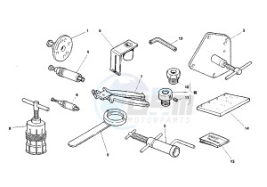 MITO EU2/EU3 125 drawing WORKSHOP SERVICE TOOLS