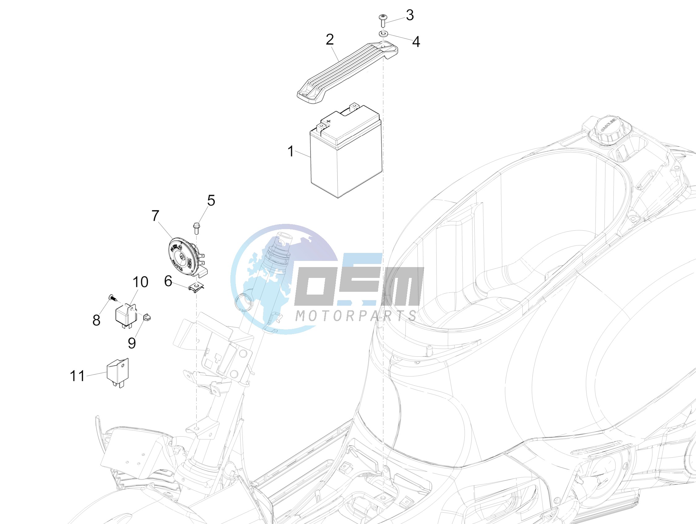 Remote control switches - Battery - Horn