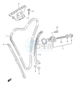 GSX750F (E2) drawing CAM CHAIN