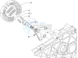 Liberty 50 2t moc drawing Rear brake - Brake jaw