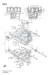 GSF1250 (E21) Bandit drawing CRANKCASE