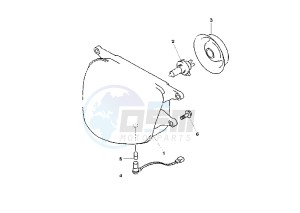 YP MAJESTY 250 drawing HEADLIGHT