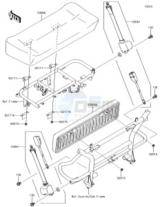 MULE SX KAF400JJF EU drawing Seat