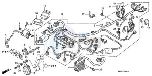 CBR125RW9 France - (F / CMF WH) drawing WIRE HARNESS (CBR125RW7/RW9/RWA)