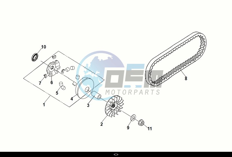 MOVABLE DRIVE FACE ASSY