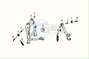 E-XPRO (EH4LW2-EU) (M0) drawing MAIN STAND - SIDE STAND