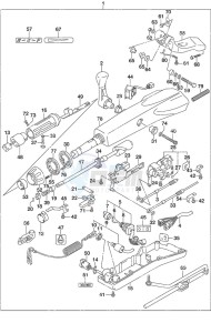 DF 50A drawing Tiller Handle High Thrust