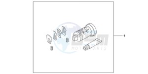 NC700SDC drawing CYL INNER SET 1 KEY