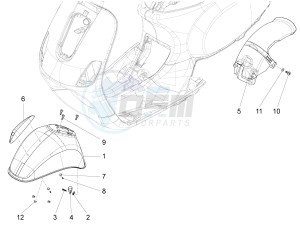 SXL 125 4T 3V drawing Wheel housing - Mudguard