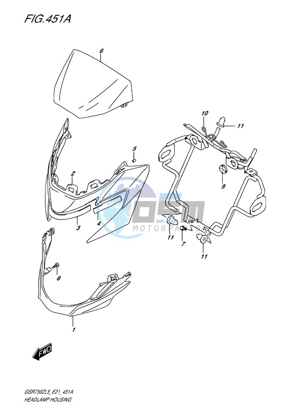 HEADLAMP HOUSING