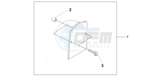 VT750DC SHADOW drawing BACKREST TRIM