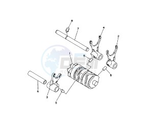 YZ 85 drawing SHIFT CAM AND FORK