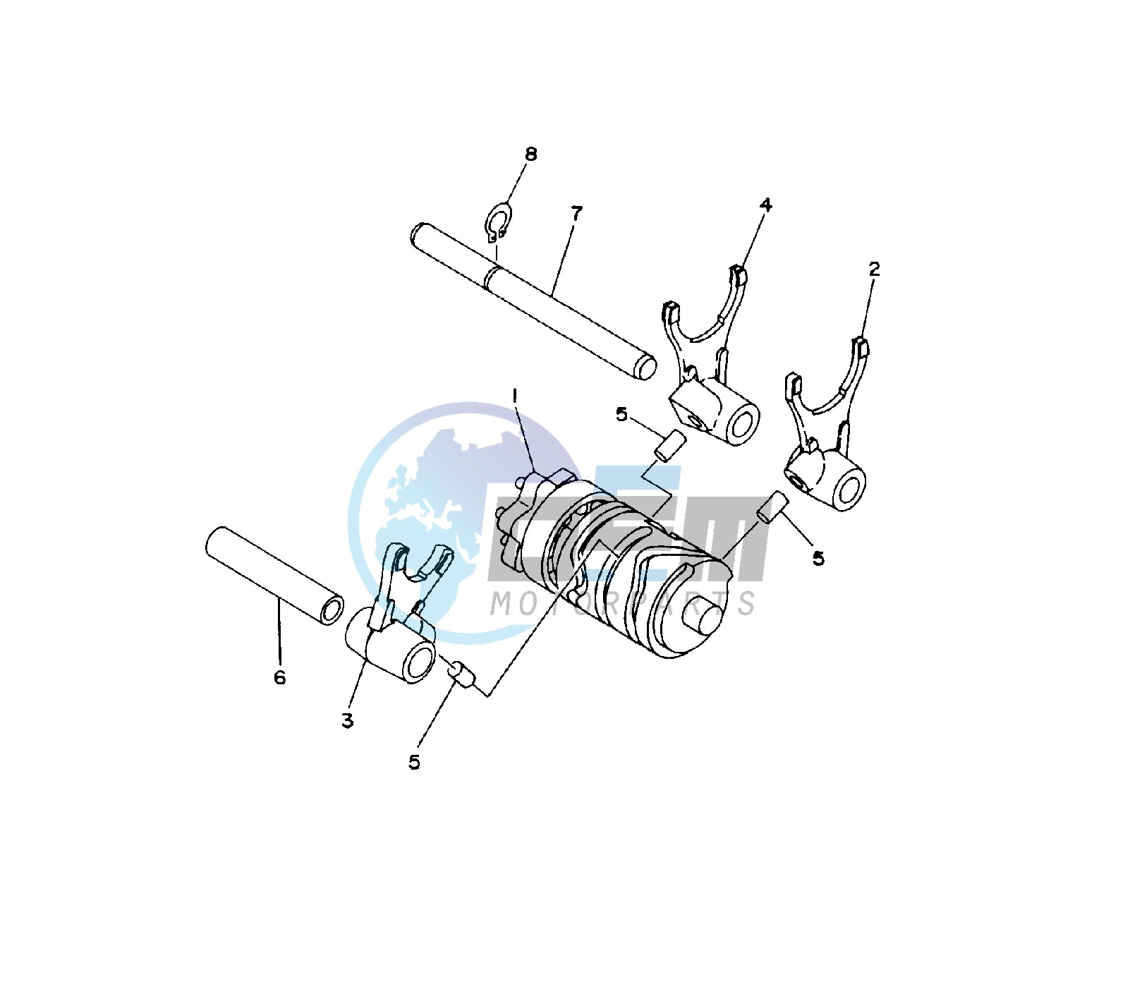 SHIFT CAM AND FORK