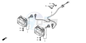 TRX350TM RANCHER drawing HEADLIGHT (2)