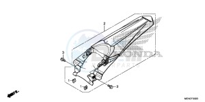 CRF450RF CRF450R Europe Direct - (ED) drawing REAR FENDER