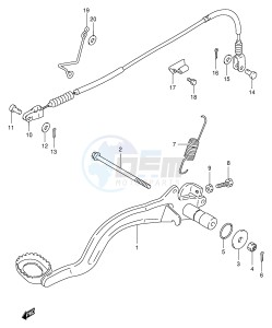 LT-F300 (E24) drawing REAR BRAKE