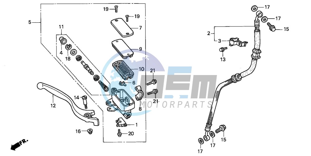 FR. BRAKE MASTER CYLINDER