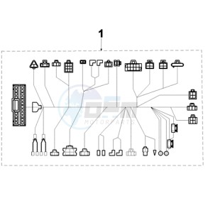 VIVA 3 L 2T A drawing PLUG WIRING HARNESS DELL ORTO CDI