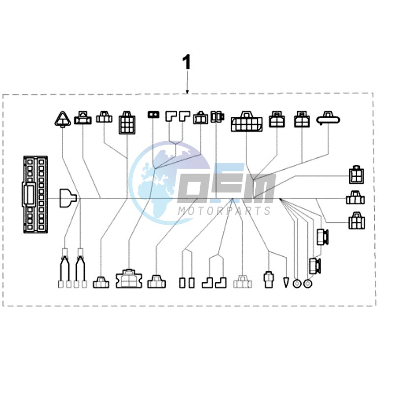 PLUG WIRING HARNESS DELL ORTO CDI