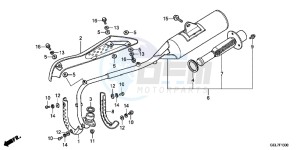 CRF50FE CRF50F Europe Direct - (ED) drawing EXHAUST MUFFLER