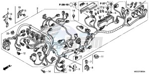 VFR1200FDF VFR1200F Dual Clutch E drawing WIRE HARNESS