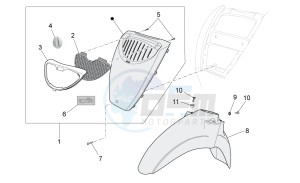 Scarabeo 100 4T e3 drawing Front body II