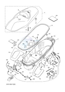 CZD300-A X-MAX 300 (BY31 BY31 BY31 BY31 BY31) drawing SEAT