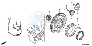 VT750CA9 Europe Direct - (ED / MME) drawing STARTING CLUTCH