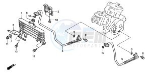 VTR1000SP VTR1000SP-1 drawing OIL COOLER (VTR1000SPY/1)