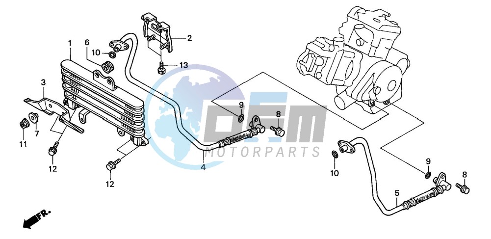 OIL COOLER (VTR1000SPY/1)