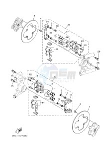 YXZ1000ETS YXZ10YESH YXZ1000R EPS SS SPECIAL EDITION (B57J) drawing REAR BRAKE CALIPER