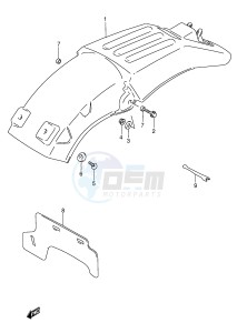 RMX250 (E28) drawing REAR FENDER