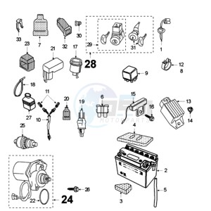 FOX LX EU drawing ELECTRIC PART