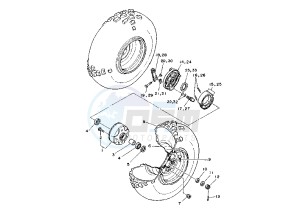 YFA BREEZE 125 drawing FRONT WHEEL