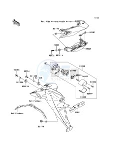 Z750R ABS ZR750PCF UF (UK FA) XX (EU ME A(FRICA) drawing Taillight(s)