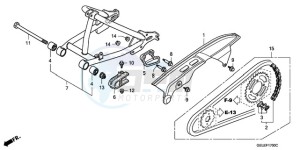 CRF50F9 Europe Direct - (ED) drawing SWINGARM