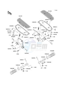 VN 800 C [VULCAN 800 DRIFTER] (C1 CAN ONLY-C2) [VULCAN 800 DRIFTER] drawing FOOTRESTS