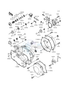 KX 250 K [KX250] (K2) [KX250] drawing ENGINE COVER-- S- -