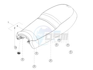 V7 III Special 750 e4 (EMEA) drawing Saddle