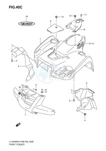 LT-A500F (P28-P33) drawing FRONT FENDER (MODEL K7)