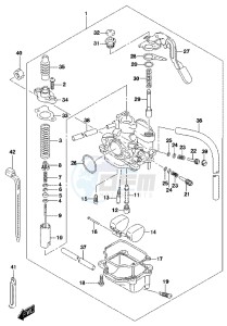 LT-Z90 drawing CARBURETOR