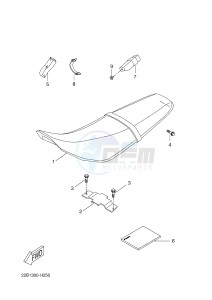 WR125R (22BB 22BB 22BB) drawing SEAT